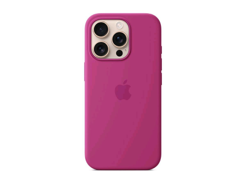 Apple - Cover per cellulare - compatibile MagSafe - silicone - fucsia - per iPhone 16 Pro